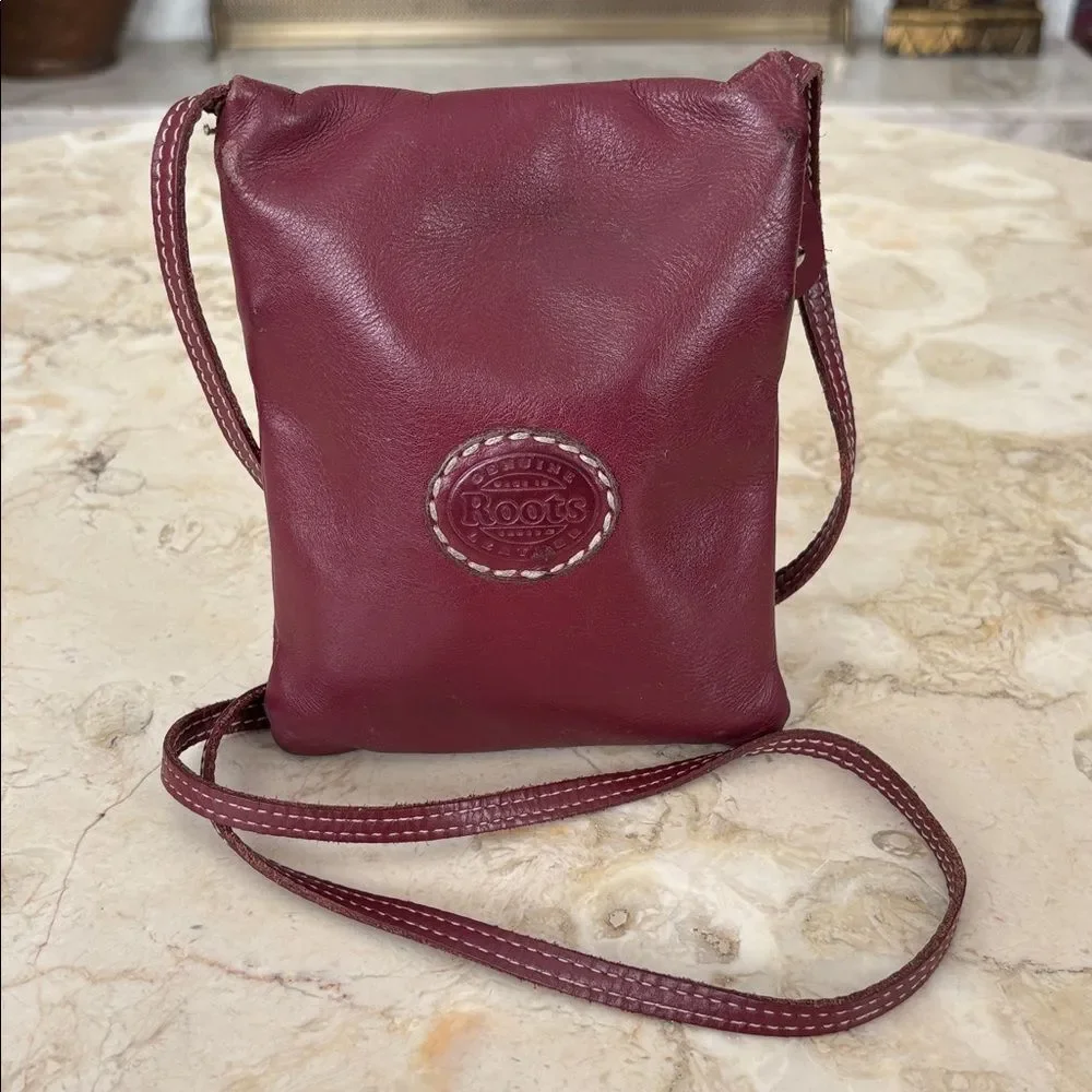 Vintage Roots Hanging Pouch Leather Crossbody Bag - Picture 3 of 15